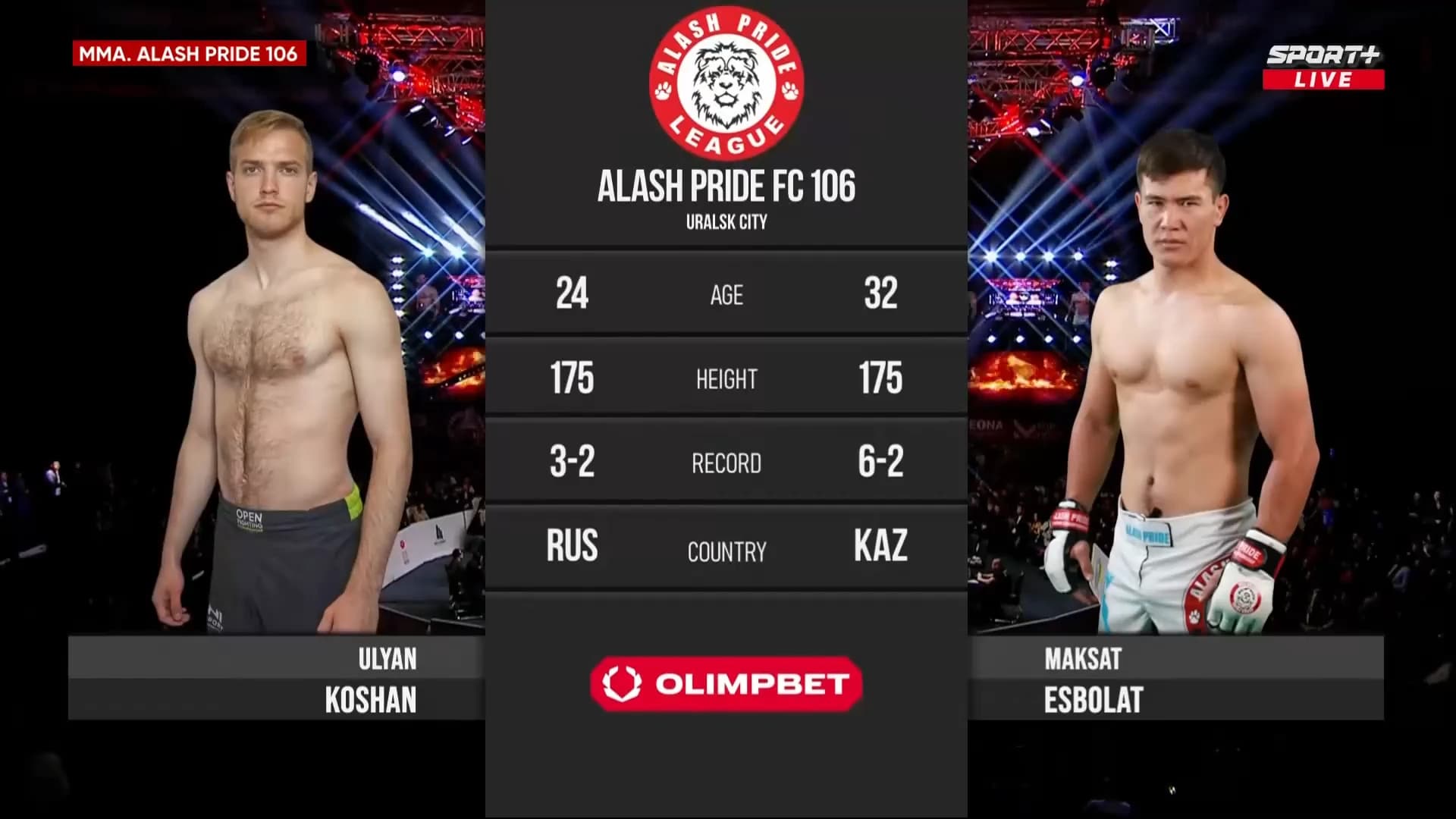 Alash Pride 106: Esbolat vs Koshan