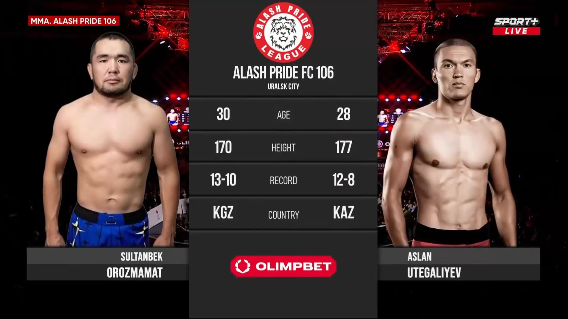 Alash Pride 106: Utegaliiyev vs Orozmamat