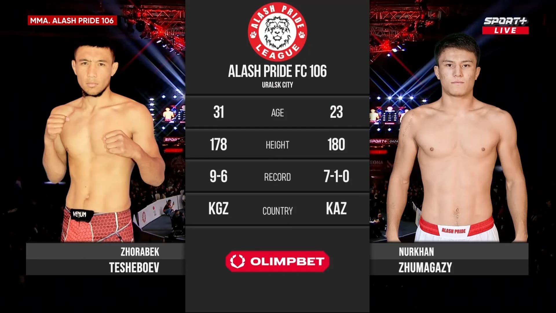 Alash Pride 106: Zhumagazy vs Tesheboev