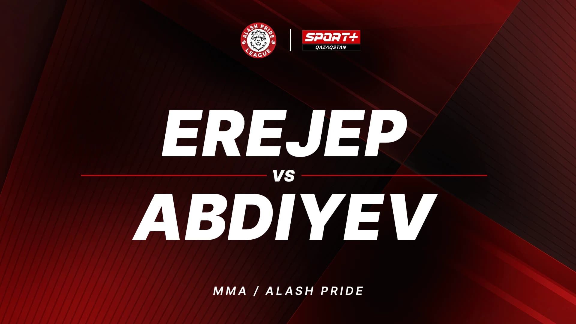 Alash Pride FC 99: Erejep vs Abdiyev