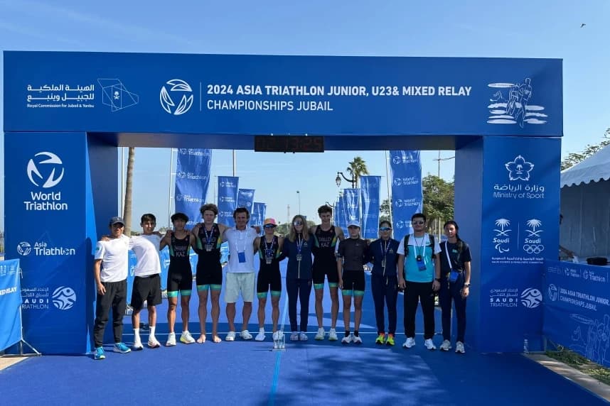 Қазақстан триатлон құрамасы Сауд Арабиядағы Азия чемпионатында үш медаль жеңіп алды