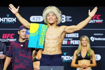Асу Алмабаев поднялся в рейтинге UFC