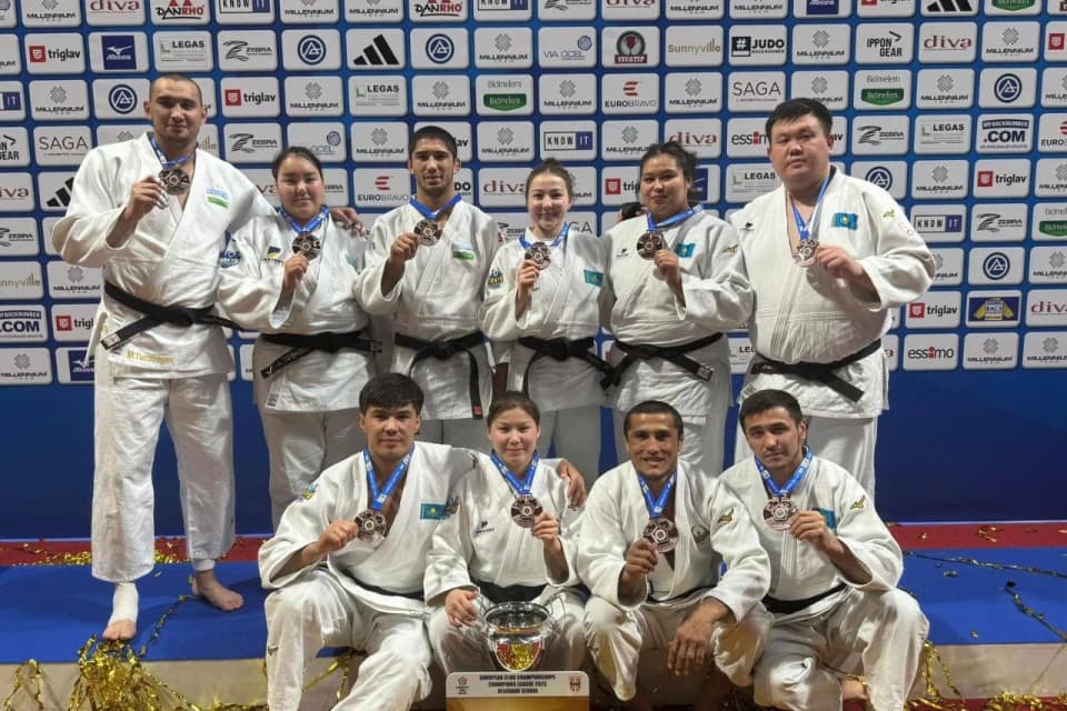 Казахстанские дзюдоисты выиграли бронзу Лиги Чемпионов