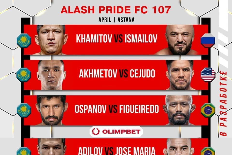 Alash Pride анонсировал турнир в Астане с громкими боями