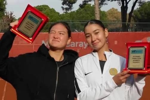 Арыстанбекова и Дюсебай выиграли титул ITF в парном разряде в Мадриде