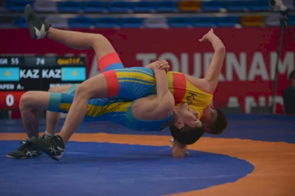 Завершился чемпионат Казахстана по греко-римской борьбе
