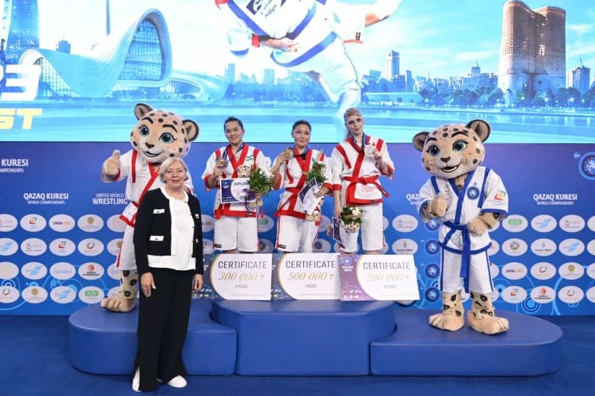 Қазақстандық спортшылар қазақша күрестен әлем чемпионатында екі алтын сыйлады