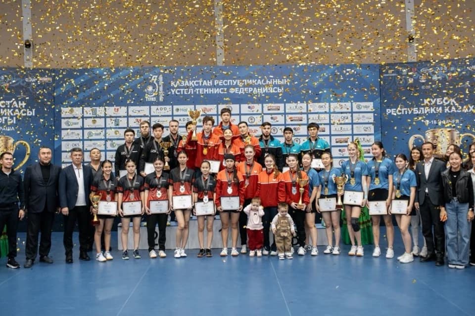 Үстел теннисінен Қазақстан кубогының жеңімпаздары анықталды