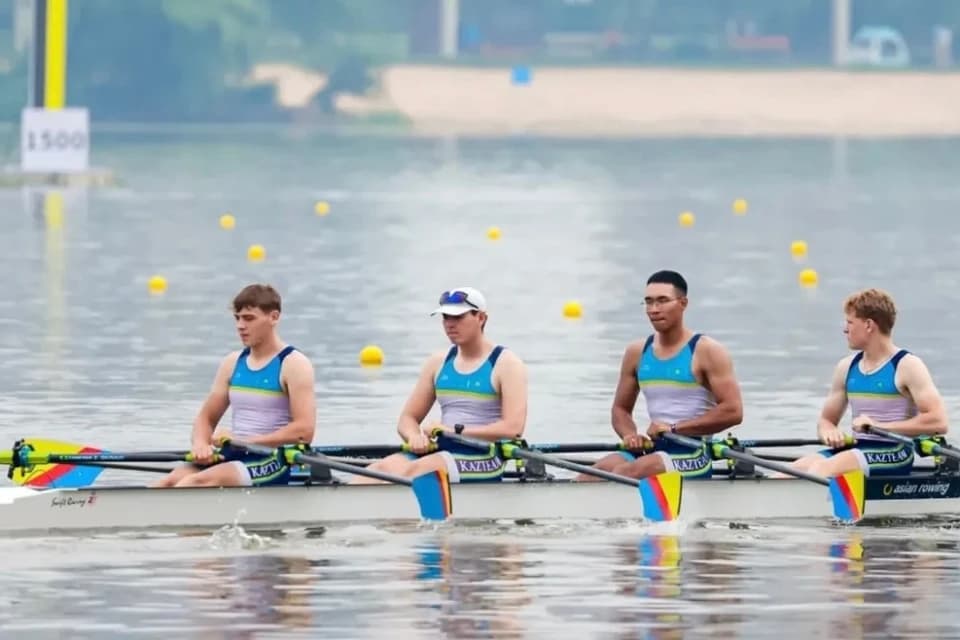 Казахстанские гребцы выступили в финале B на чемпионате мира U19 в Болгарии