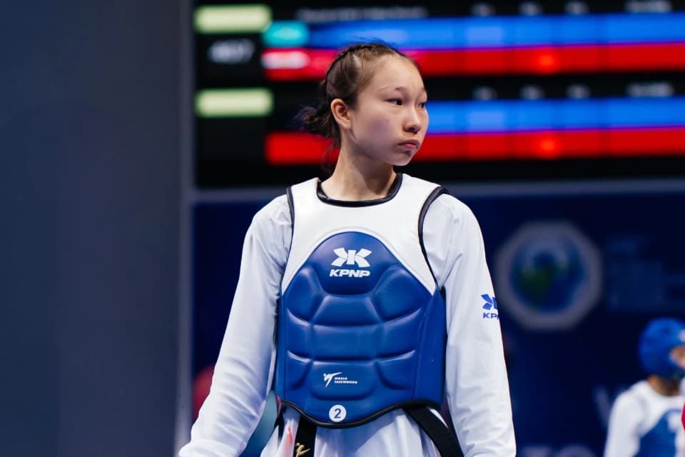Казахстанская таеквондистка Айым Серикбаева вышла в финал Чемпионата мира среди юниоров