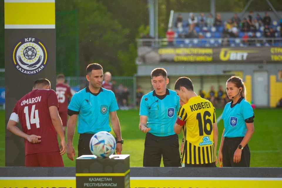 КФФ назначила арбитров на матчи 1/8 финала Olimpbet QFL Кубка Казахстана по футболу