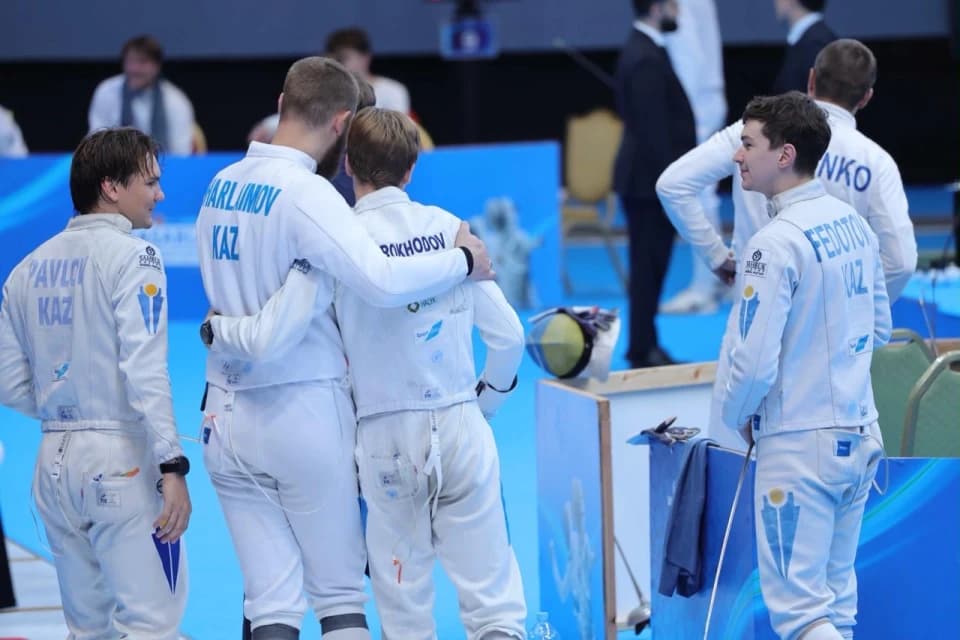 Сборная Казахстана по шпаге завоевала золото Кубка мира в Марокко