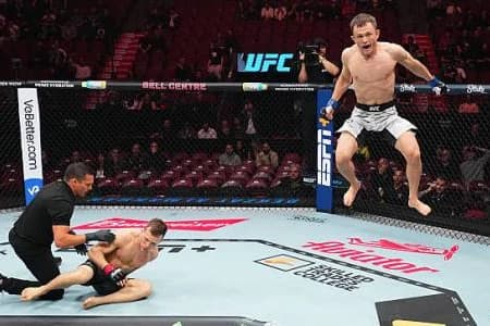 Бекзат Алмахан одержал первую победу в UFC
