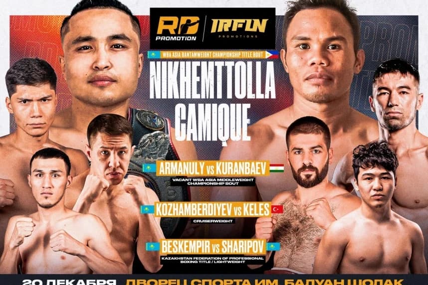 Қазақстандық боксшылар WBA Asia белбеулері үшін жұдырықтасады