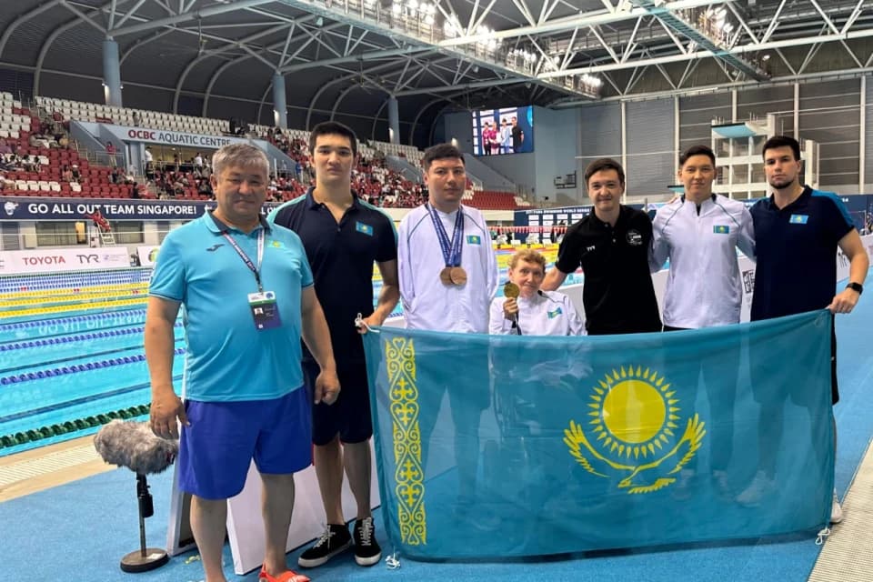 Сингапурде пара жүзуден әлемдік турнирде қазақстандықтар медальдар жеңіп алды