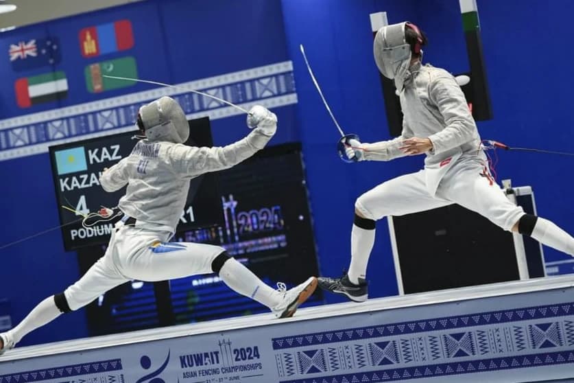 Казахстанские саблисты выиграли медаль чемпионата Азии