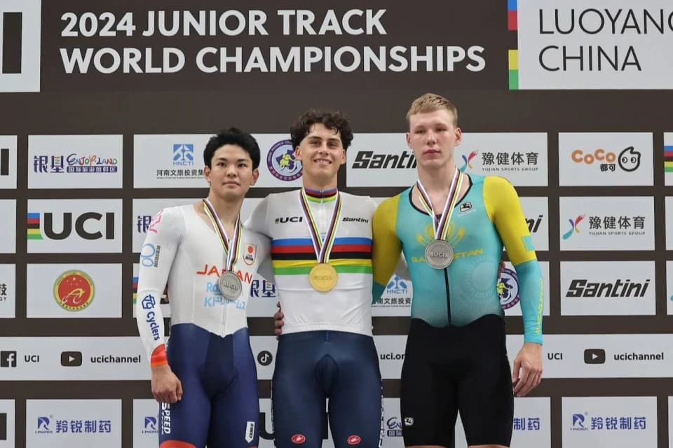 Казахстанец выиграл медаль чемпионата мира по велоспорту