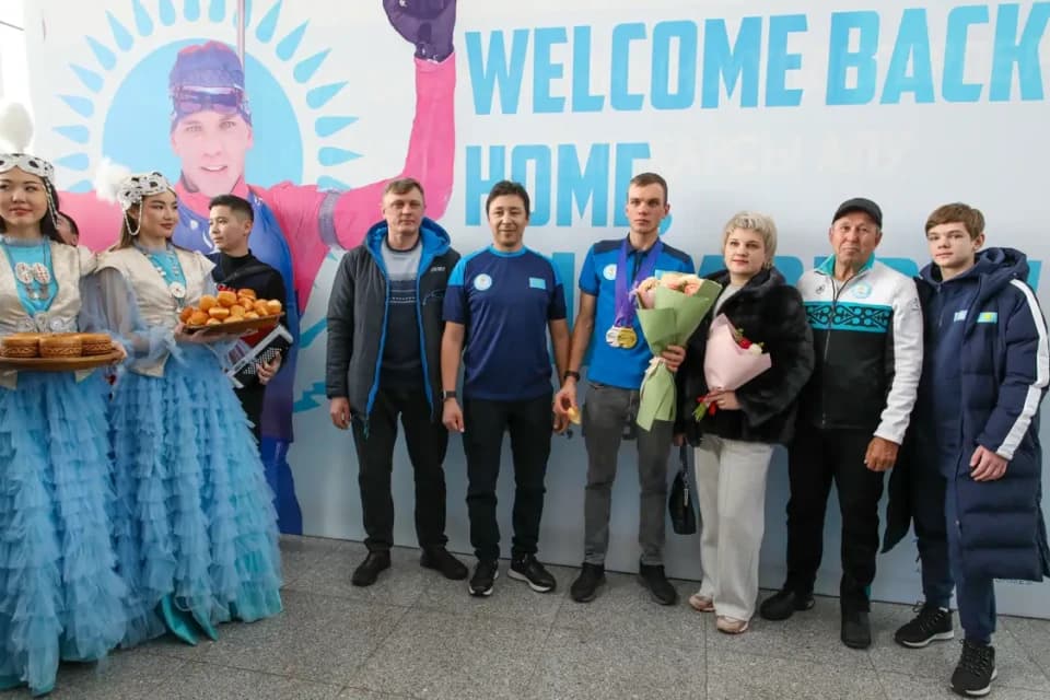 Азиада чемпионы Владислав Киреевті Астанада жанкүйерлері күтіп алды