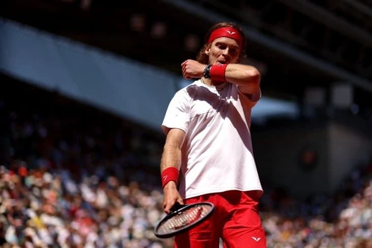 Андрей Рублев стал первым игроком топ-10 ATP, который покинул Уимблдон-2024