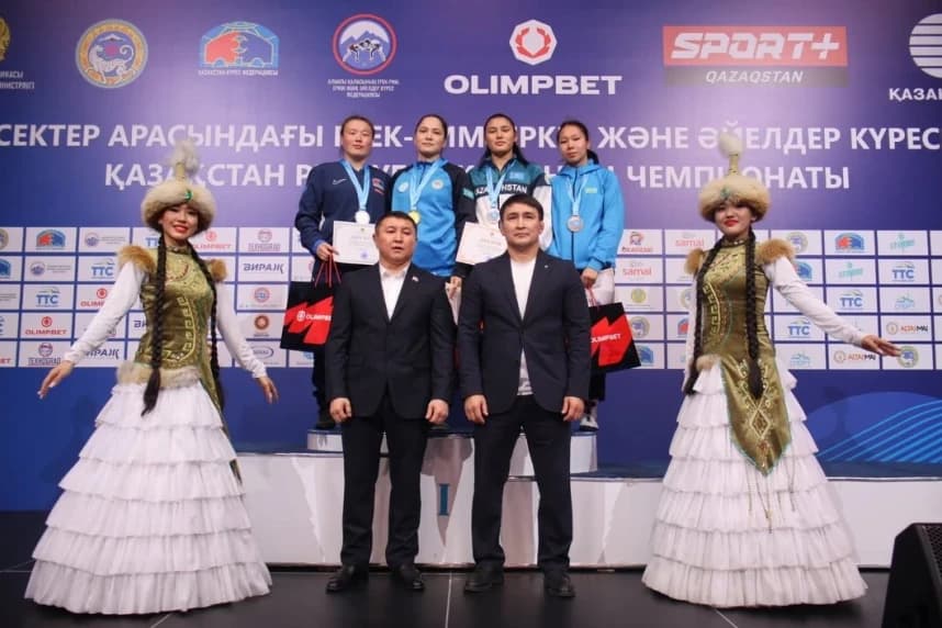 Күресі бойынша әйелдер арасында Қазақстан чемпиондары анықталды (видео)