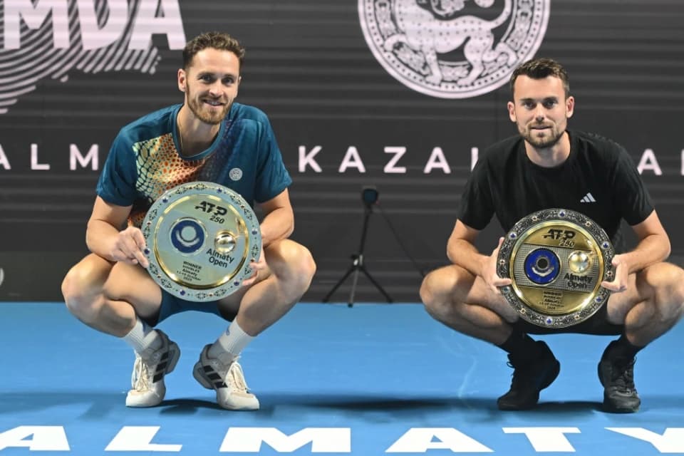 Тео Аррибаж и Альбано Оливетти стали чемпионами парного турнира ATP 250 Almaty Open