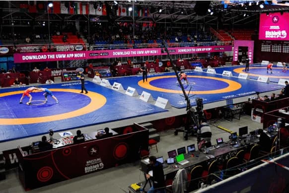 Адильхан Сатаев проиграл в борьбе за бронзовую медаль Чемпионата Азии по борьбе
