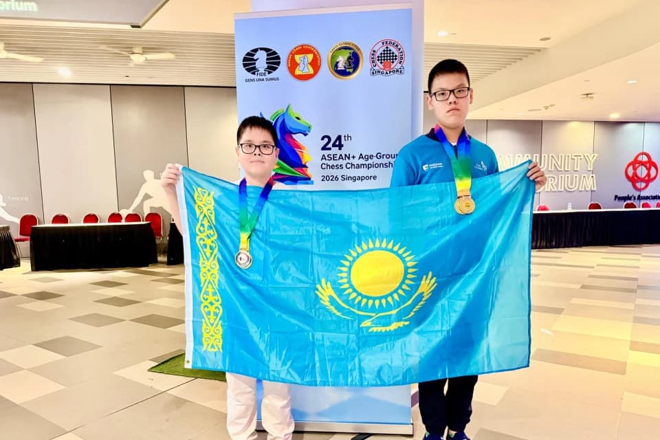 Братья Жауынбай завоевали четыре медали на 24th ASEAN+ Age-Group Chess Championships 2026