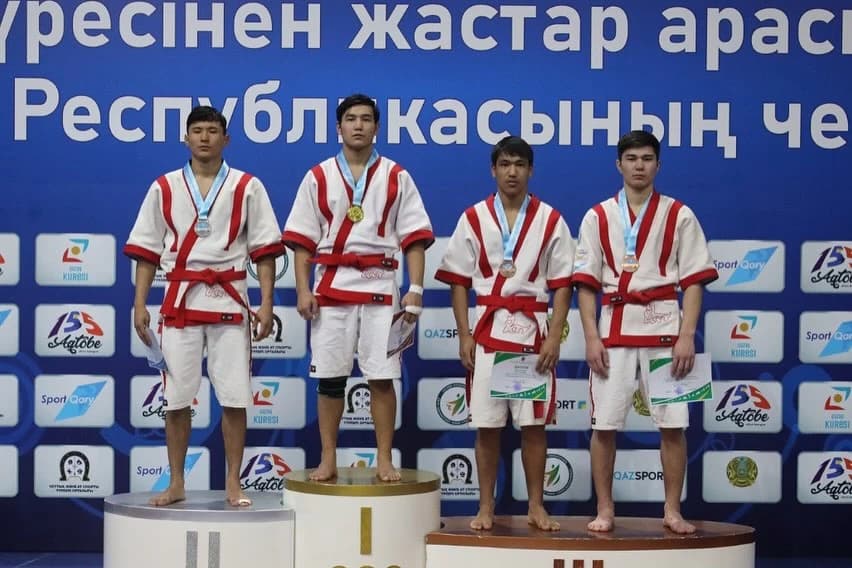 Завершился второй день молодежного чемпионата Казахстана по Қазақ күрес
