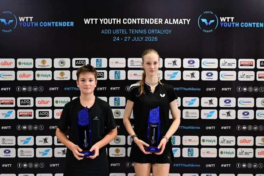 Қазақстан құрамасы WTT Youth Contender Almaty 2026 турнирінде 10 медаль жеңіп алды