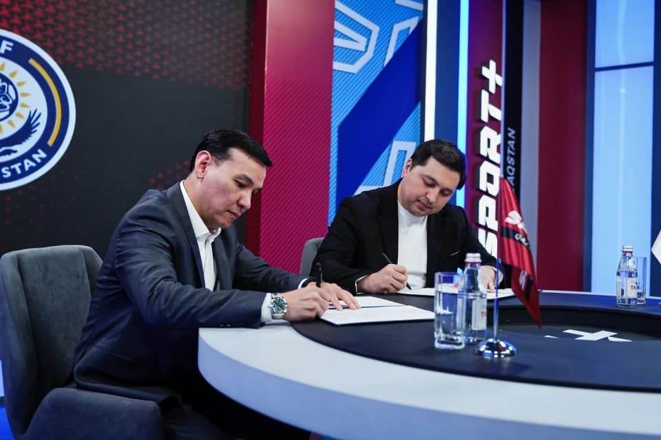 Телеканал Sport+ Qazaqstan подписал меморандум о сотрудничестве с Казахстанской федерацией футбола