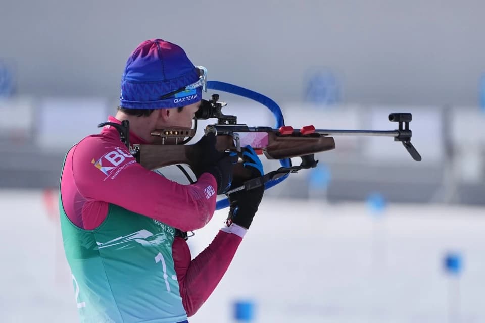Команда Казахстана по биатлону вошла в топ-20 на ЭКМ по биатлону