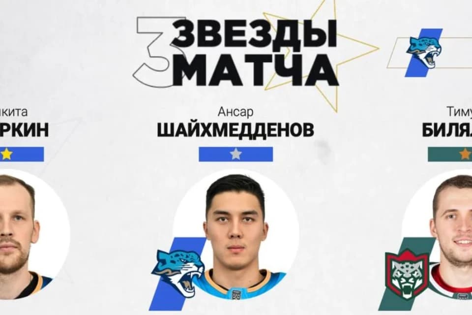 «Барыс» ойыншылары матч үздігі атанды