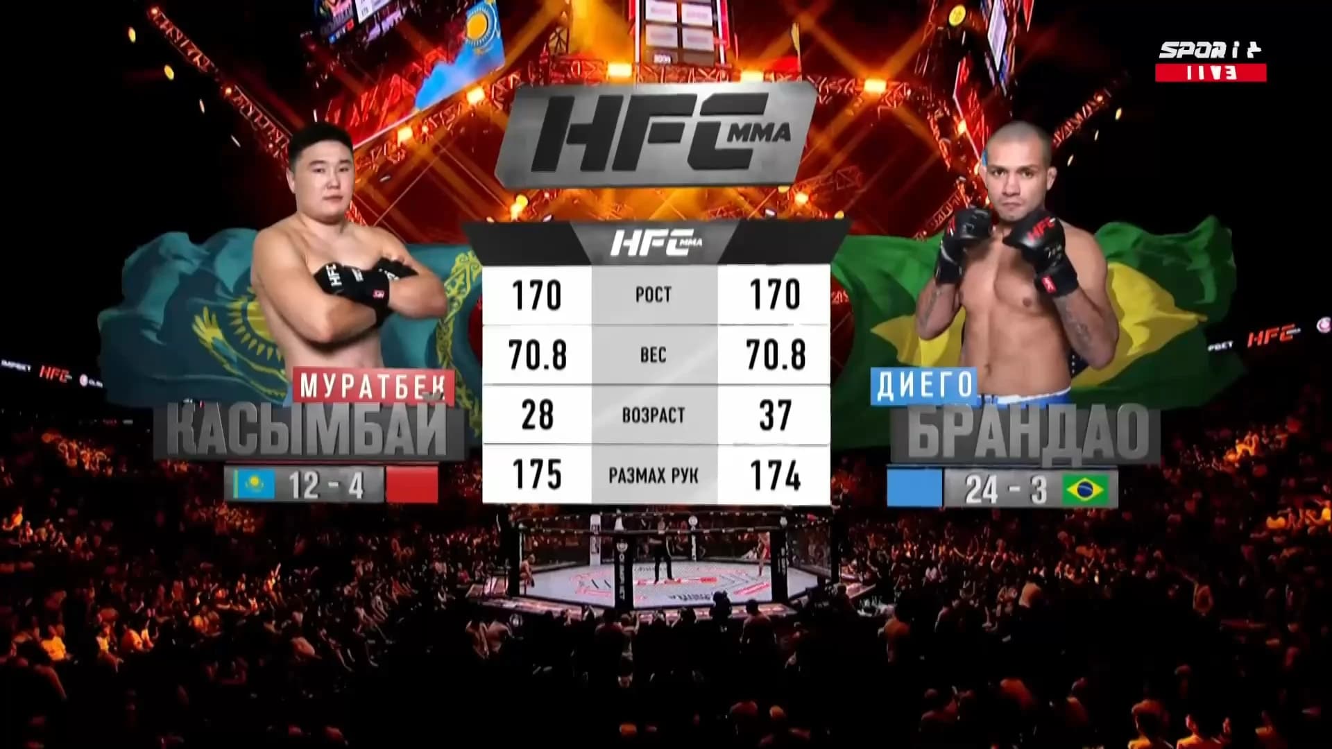 HFC MMA: Касымбай vs Брандао