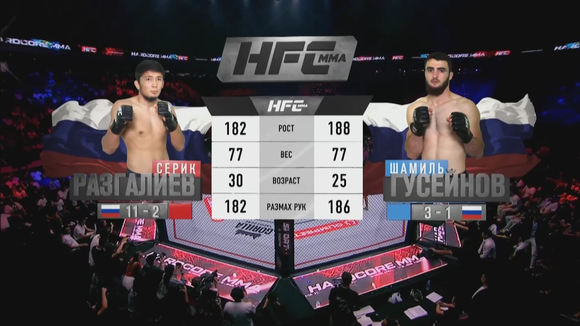 HFC MMA: Гусейнов vs Разгалиев