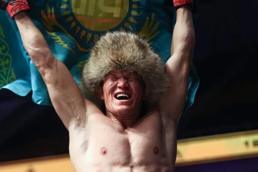Бағдос Олжабай Айвазянмен жекпе-жек алдында салмақ өлшеуден өтті