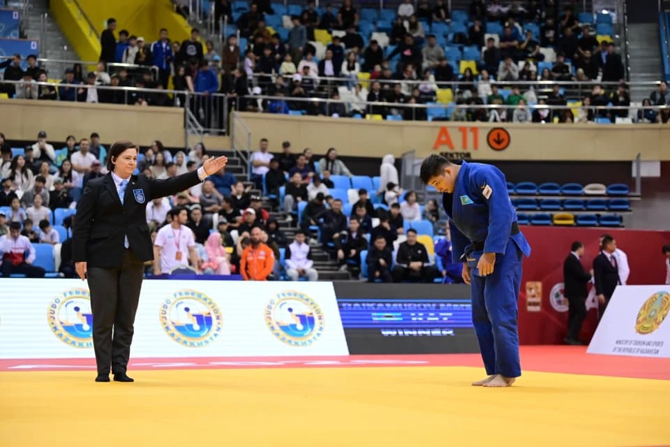 Дзюдоисты Марат Байкамуров и Камила Берликаш вышли в финал Grand Slam в Астане