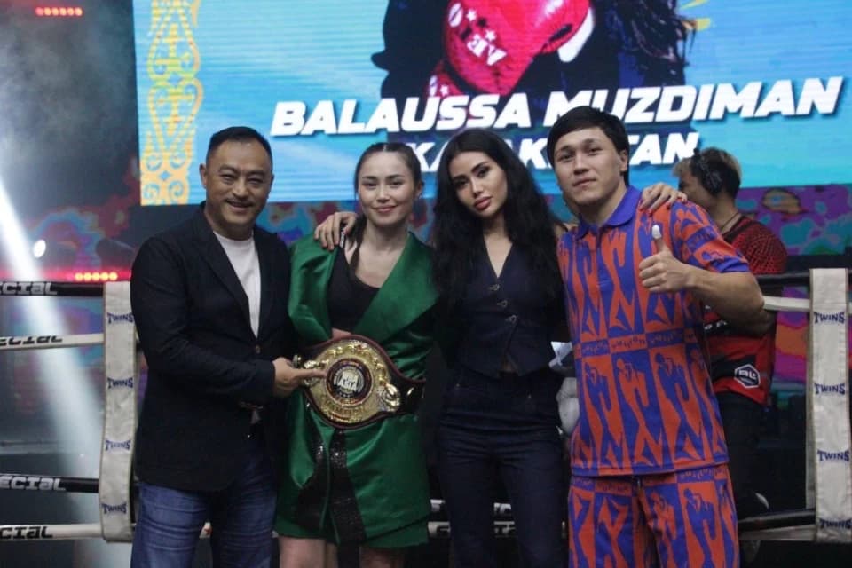 Балауса Муздиман после завоевания титула WBA: Моя цель – боксировать в Америке и стать первой казахстанкой-абсолютной чемпионкой мира