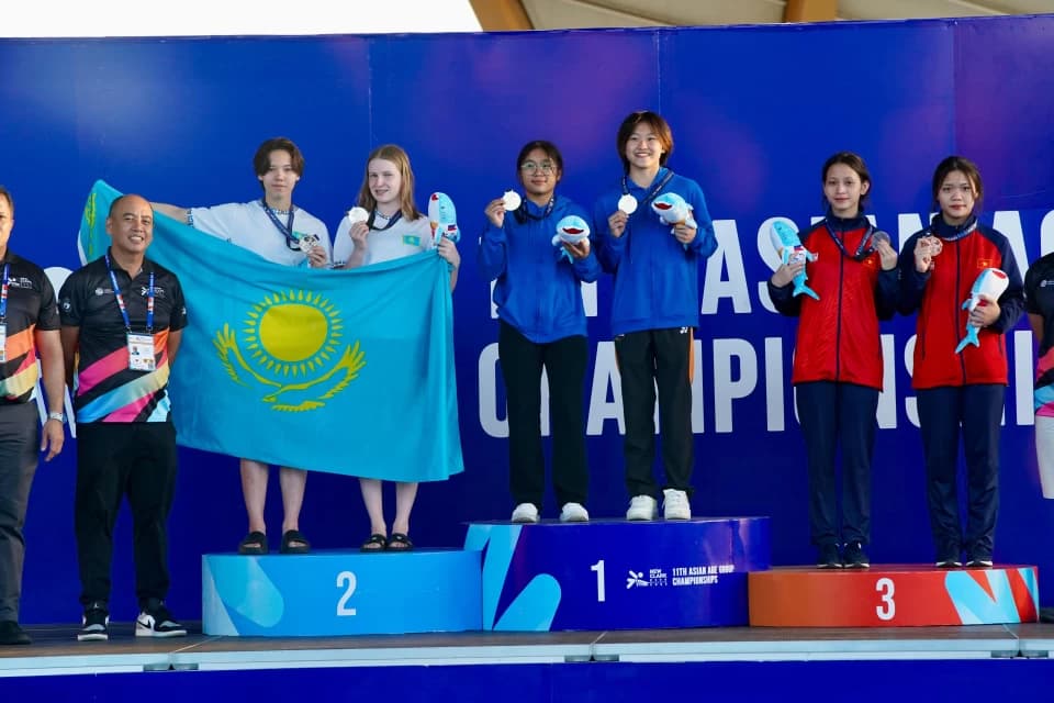 Сборная Казахстана по водным видам спорта завоевала 11 медалей на чемпионате Азии