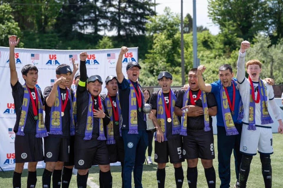 Сборная Казахстана по Blind Football добилась исторической победы