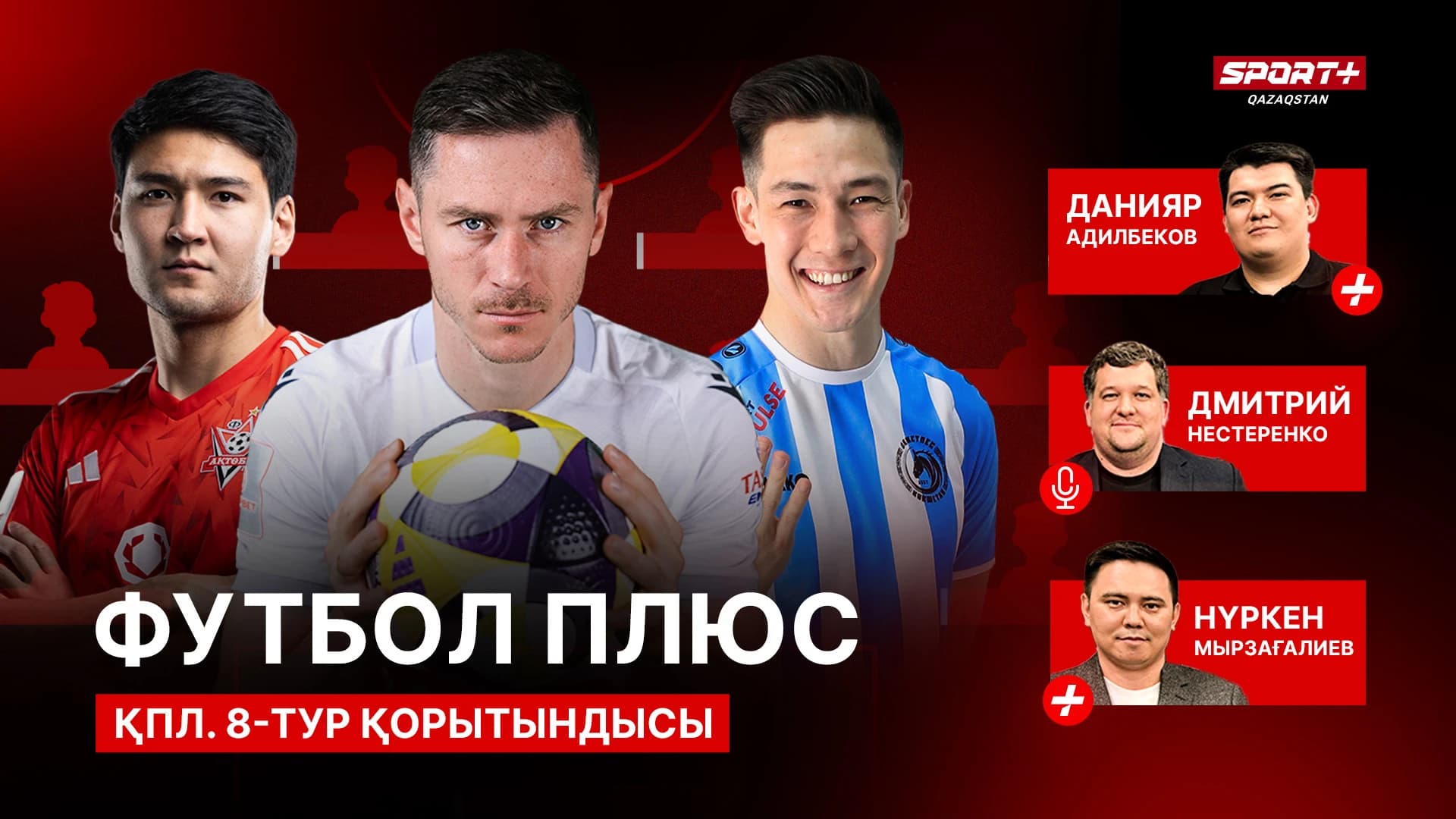 Футбол плюс: Что будет с Нурдаулетовым?/ Завершение карьеры Суюмбаева/ Символическая сборная 8 тура